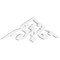 Ekena Millwork Pitch Whitman Architectural Grade PVC Gable Pediment, 36"W x 9"H x 1"P (6/12) GPP036X009X100WHI - alternate 1